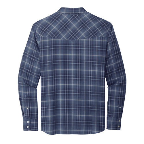 Port Authority Long Sleeve Ombre Plaid Shirt W672