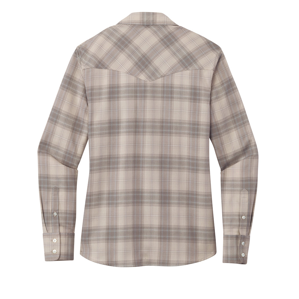 Port Authority Ladies Long Sleeve Ombre Plaid Shirt LW672