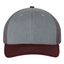 Heather Grey Charcoal Maroon