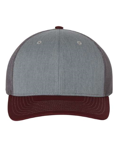 Heather Grey Charcoal Maroon